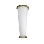 Oxygen Satin Brass Wall Sconce With White Opal Glass Orig $345. Fixed Price $47.99.