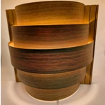 Mid Century Modern Bent Wood Veneer Tiered Wall Sconce Plug-in Slat Lamp Light. Fixed Price $79.20.