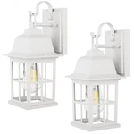 Tobusa 2-PACK Outdoor Wall Lanterns, 100% Aluminium White Outside Light Fixtu.... Fixed Price $127.68.