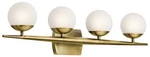 Kichler 45583NBR Jasper 4-LIGHT Bath Vanity In Natural Brass. Fixed Price $339.99.
