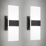 Lightfuze 12W Led Wall Sconces, Dimmable 2700K-5000K, Set Of. Fixed Price $89.99.