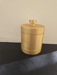 Restoration Hardware Lambeth Smooth Short Canister In Lacquered Burnished Bras. Fixed Price $89.99.