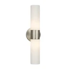 Galaxy Lighting 244023BN/WH Cylinder Wall Sconce, Brushed Nickel. Fixed Price $37.50.