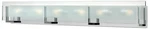 Hinkley Latitude 37 1/2" Wide Modern Glass And Chrome Bath Light. Fixed Price $381.65.