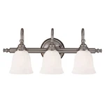 Savoy House 1062-3 Chrome Brunswick 24"W 3-LIGHT Bathroom Vanity. Fixed Price $238.00.