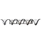 Maxim Lighting 35107CDBKPN Curlicue 5-LIGHT 49.25" Wide Black / Polished Nickel. Fixed Price $658.00.
