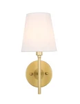 Elegant Lighting LD6185 Brass Cason Single 12"H Wall Sconce. Fixed Price $82.00.
