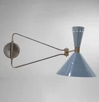Mid Century Brass Sputnik Wall Sconce Italian Stilnovo Style Lamp X-mass Gift. Fixed Price $180.00.
