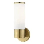 Livex Lighting Lindale 1-LIGHT Metal & Glass Ada Single Sconce Antique Brass. Fixed Price $105.99.