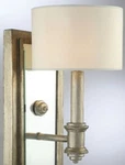 Savoy House Pierce Paxton Caracas Argentum Wall Lamp 9-1105-1-211 Ivory Shade. Fixed Price $59.67.