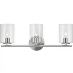Hampton Baychamplain 22.375 In. 3-LIGHT Brushed Nickel Modern Bathroom Vanity. Fixed Price $48.60.
