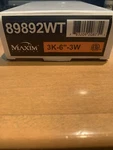 Maxim 89892WT Countermax Led MX-L-120-3K-UNDER Cabinet Light 27/30/40K 6". Fixed Price $39.99.