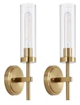 Gold Wall Sconces Set Of 2 Modern Lighting Vanity Features Santostock. Fixed Price $45.00.