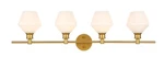 Elegant Lighting LD2321 Gene 4 38"W Vanity - Brass. Fixed Price $240.00.