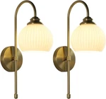 Kco Lighting Gold White Cordless Wall Sconces Mid Century Modern Bedroom. Fixed Price $53.99.