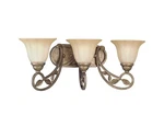 Bathroom Wall Vanity 3 Light, Biscay Crackle, Jardin, Progress Lighting. Fixed Price $59.00.