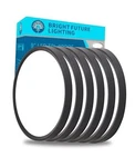 Flush Mount Ceiling Light, 18W Led 9INCH-6PACK Black. Fixed Price $50.11.