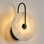Modern Round Alabaster Wall Sconce - Led Lamp For Bedroom & Hallway 9.84. Fixed Price $148.99.