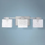 Quoizel Melody 24" Wide Nickel 3-LIGHT Bath Fixture. Fixed Price $255.99.