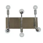 Framburg 6-LIGHT Fusion Sconce, Polished Nickel/matte 5018PN-MBLACK. Fixed Price $250.00.