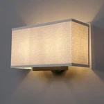 Yosoan Linen Boho Wall Sconce Stairwell Fixture Light, Square Shade,. Fixed Price $92.26.