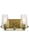 Kichler 2-LIGHT Bath Natural Brass 45296 Nbr. Fixed Price $149.00.
