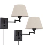 Pauwer Plug Wall Sconce Set Of 2 Swing Arm Lamp With Cord. Fixed Price $59.99.