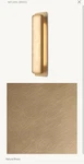 Rh Restoration Hardware Montreux Sconce Natural Brass Wall Lamp Light Fixture. Fixed Price $750.00.