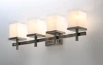 4-LIGHT Maxim Lighting Tetra Modern Bathroom Vanity Lights Satin Nickel Fixtures. Fixed Price $69.95.
