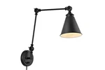 Mlian Vintage Adjustable Swing Arm Wall Lamp Foldable Black Light. Fixed Price $55.00.