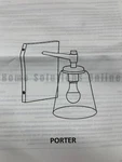 Pottery Barn Porter Recycled Glass Wall Sconce W/ Shade Bronze 10" #X1012. Fixed Price $151.38.