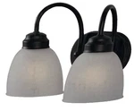 Project Source Wynfield 2-LIGHT Bronze Traditional Vanity Bar, Frosted Glass C5. Fixed Price $23.70.