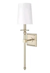 Millennium Lighting 26" Tall Wall Sconce With Tapered Fabric Shade 46971-MG. Fixed Price $69.99.