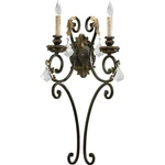 Quorum Rio Salado Light Wall Mount, Toasted Sienna With Mystic Silver 5357-2. Fixed Price $192.00.