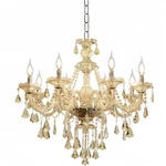 Durahonn Modern And Elegant K9 Crystal Pendant Lamp With 8 Lights-cognac. Fixed Price $162.00.