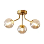 Modern Sputnik Chandeliers 3 Light Gold Semi Flush Mount Ceiling Fixtur.... Fixed Price $91.79.