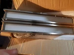 Artcraft SC13005SN Brushed Stainless Steel 3-LIGHT 18" Wall Sconce. Fixed Price $49.00.