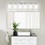 39" 6 Lights Nickel Vanity Led Modern Bathroom Mirror Wall Lamp Fixture Ul. Fixed Price $128.99.