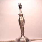 Hampton Bay Mix & Match Table Lamp Base Brushed Nickel 18.5" - Sticker Residue. Fixed Price $17.40.