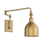 Savoy House Meridian 1-LIGHT Adjustable Wall Sconce Natural Brass M90019NB. Fixed Price $19.00.