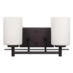 Canarm IVL363A02 Bronze Carlton 2-LIGHT 14"W Bathroom Vanity. Fixed Price $72.07.