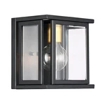 Nuvo Lighting 60/6411 Black Payne 8"H Wall Sconce With Glass Panel Shades. Fixed Price $109.99.