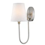 Cfc Lighting Simple Rustic 1-LIGHT Nickel Wall Sconce With Shade. Fixed Price $28.70.