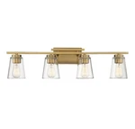 Calhoun 4-LIGHT Bathroom Vanity In Warm Brass By Savoy House 8-1020-4-322. Fixed Price $165.00.