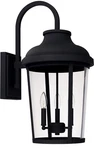 Capital Lighting 927032BK Dunbar Clear Glass Outdoor Wall Sconce, 3-LIGHT Blk. Fixed Price $299.95.