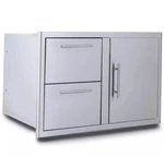 Blaze Blz-ddc-r-ltsc 32-INCH Stainless Steel Access Door & Double Drawer Combo. Fixed Price $549.99.