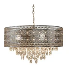 24" Brielle Crystal Chandelier Polished Nickel - River Of Goods. Fixed Price $230.00.