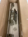 Z-lite 1927-4V-BN Rubicon Vanity Light, 30" Wide, Brushed Nickel, Textured Glass. Fixed Price $142.99.