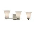 Justice Design Clouds Era 3LT Vanity, Nickel CLD-8443-20-NCKL-LED3-2100. Fixed Price $408.00.