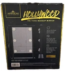 Impressions Vanity Company Hollywood Tri-tone Light-up Makeup Mirror Black. Fixed Price $12.00.